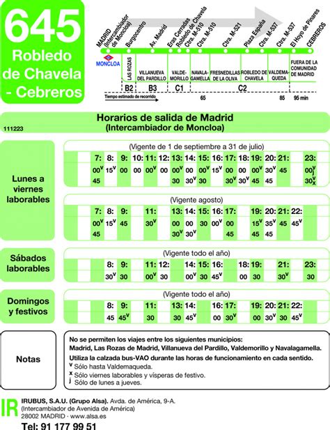 autobús 645 cebreros madrid|Lunes a viernes laborables DEL 1 DE SEPTIEMBRE AL 31 DE .